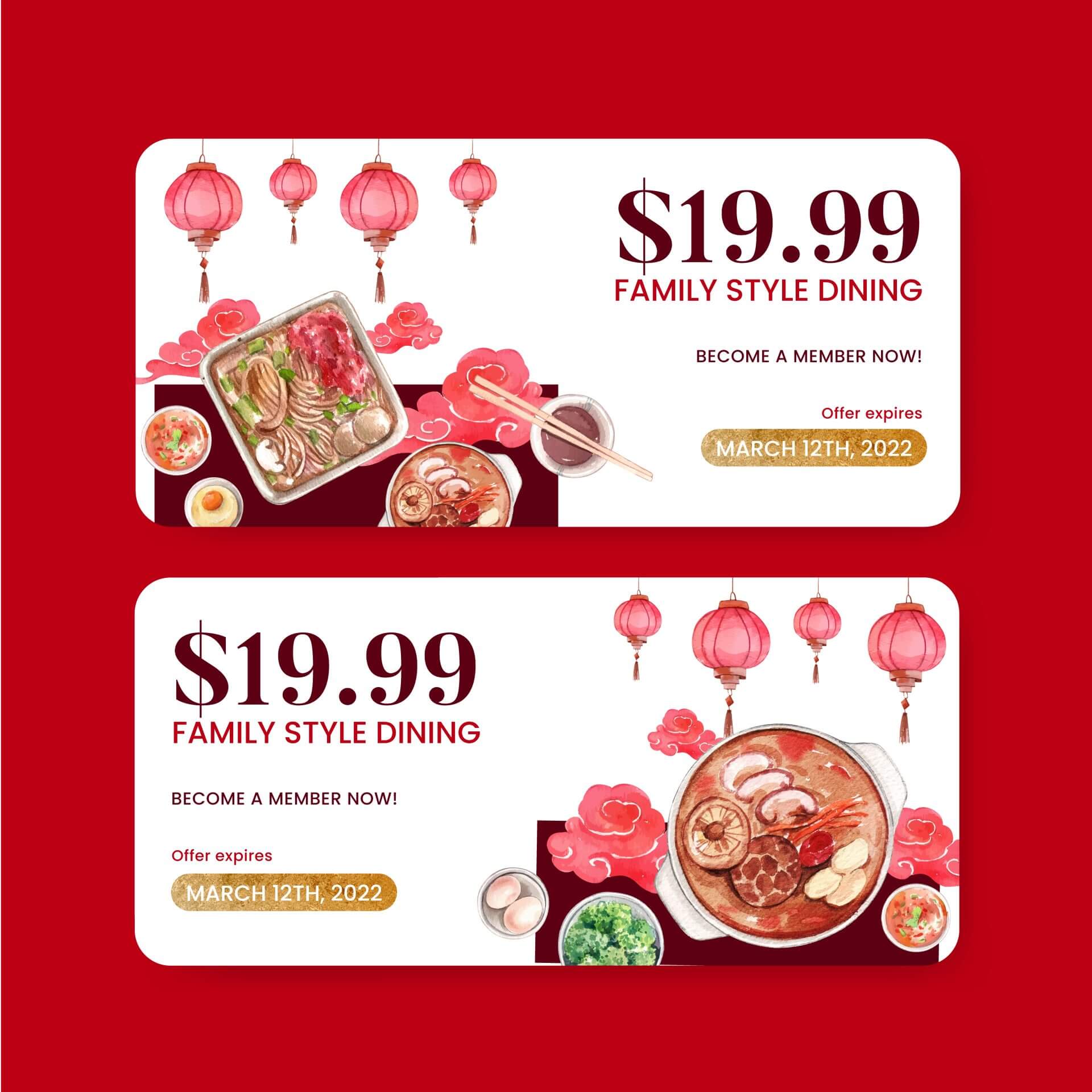 美食餐饮火锅店美食诱惑羊肉海鲜火锅宣传单页海报AI矢量设计素材