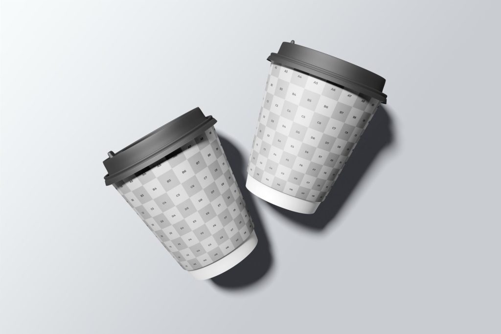 咖啡奶茶饮品外卖纸杯小杯包装样机 第59期