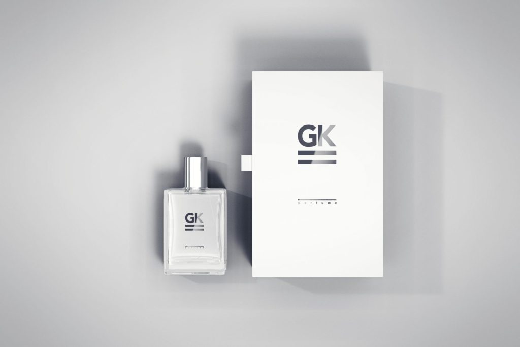 高端化妆品品牌香水玻璃瓶包装盒样机 第67期