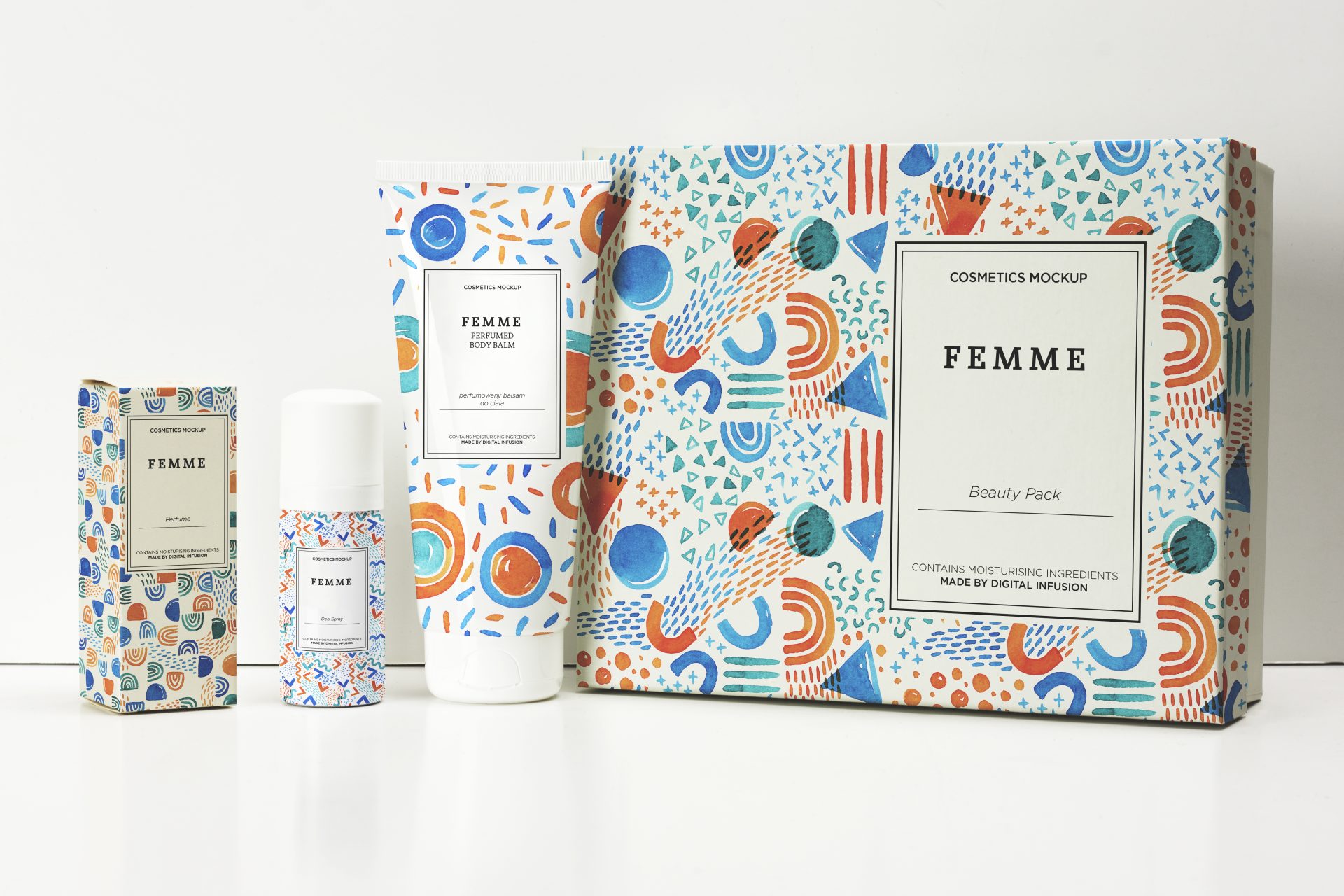 化妆品包装真实艺术品场景效果图展示VI智能贴图样机 第135期