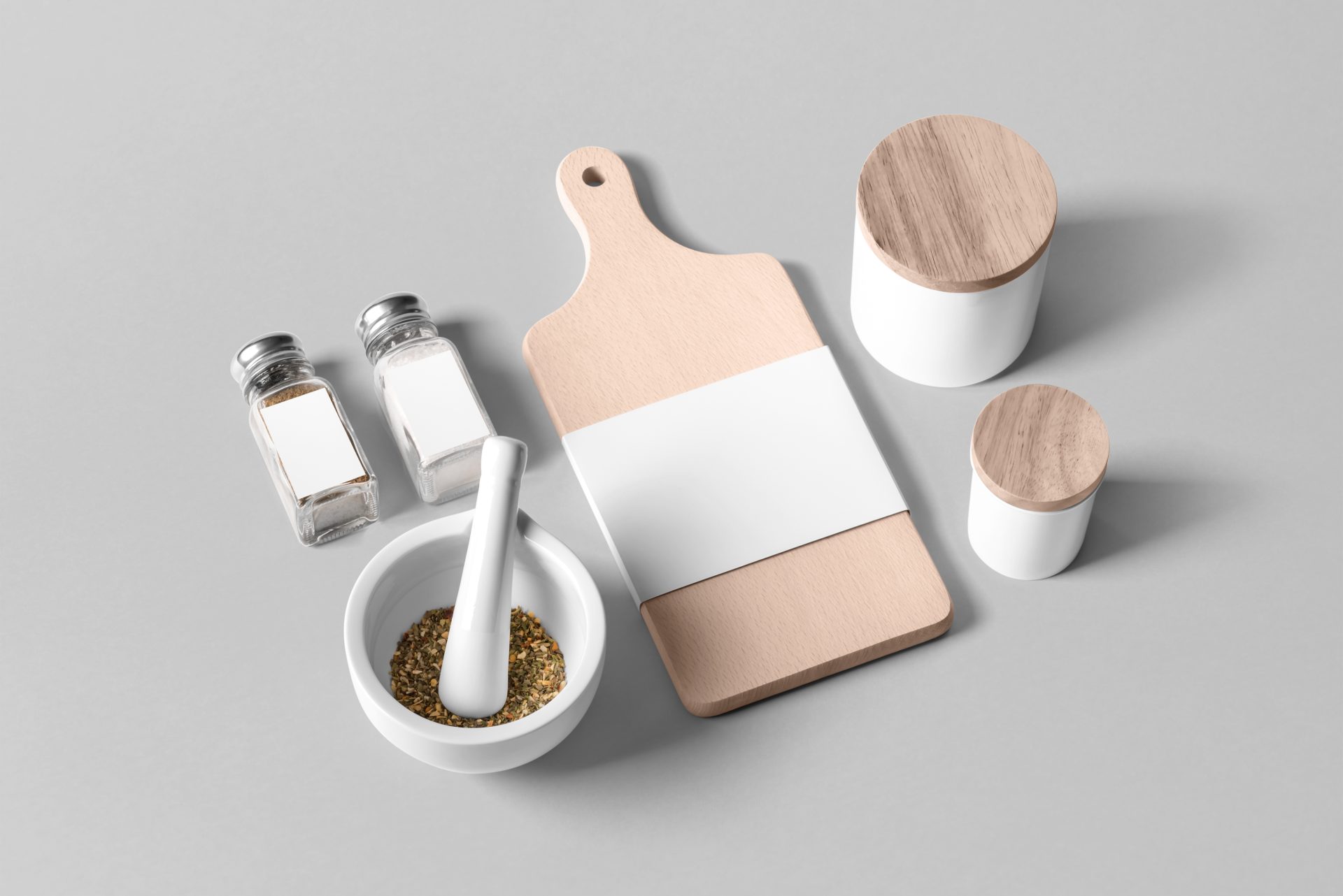 餐饮厨房用品VI样机提案效果图展示VI智能贴图样机 第138期