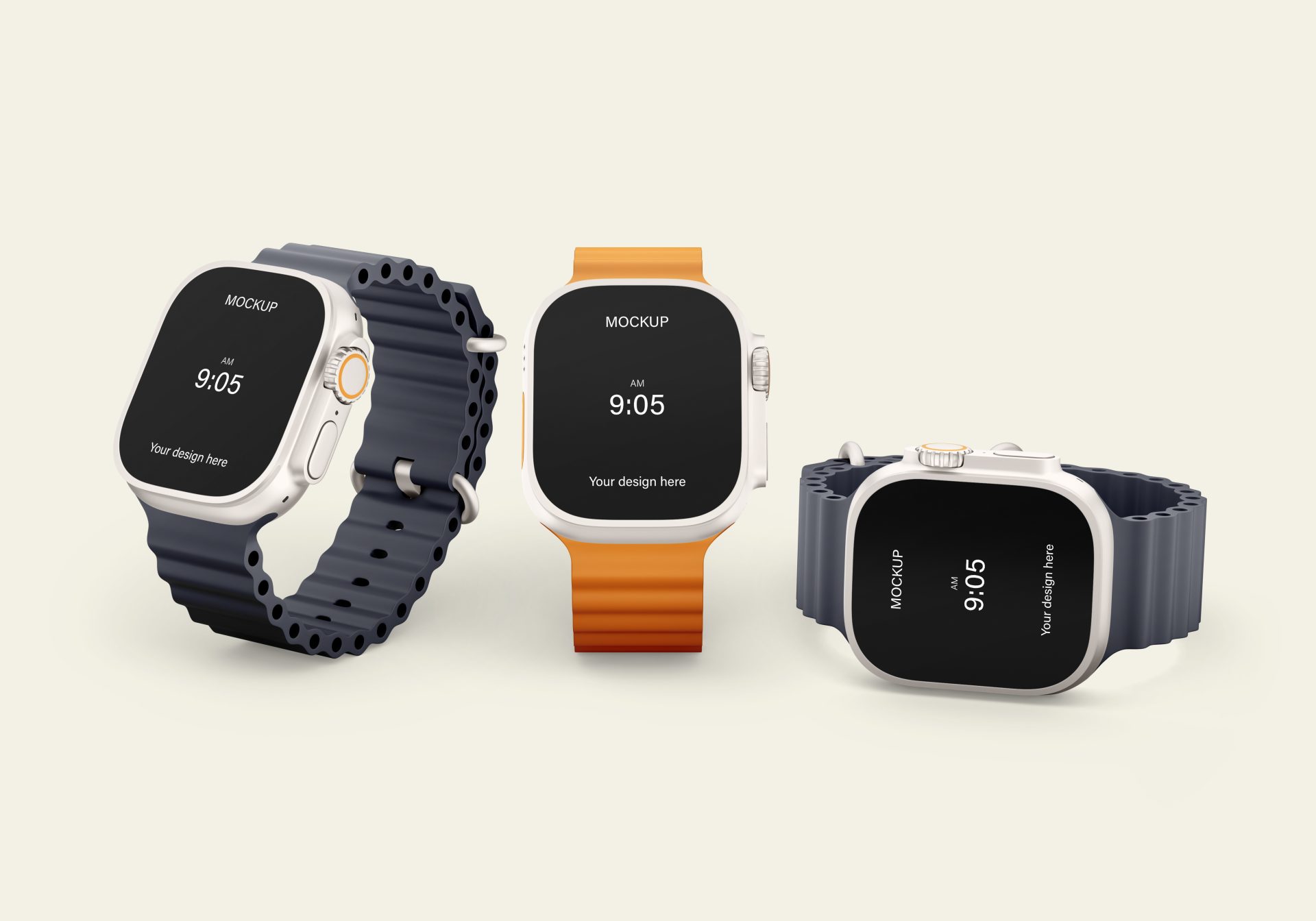 智能手表SWatch产品提案效果图展示VI智能贴图样机 第148期