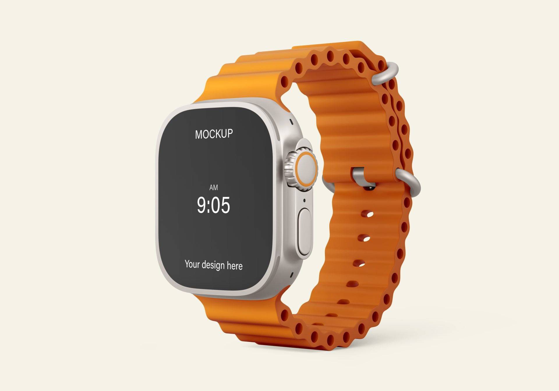 智能手表SWatch产品提案效果图展示VI智能贴图样机 第148期