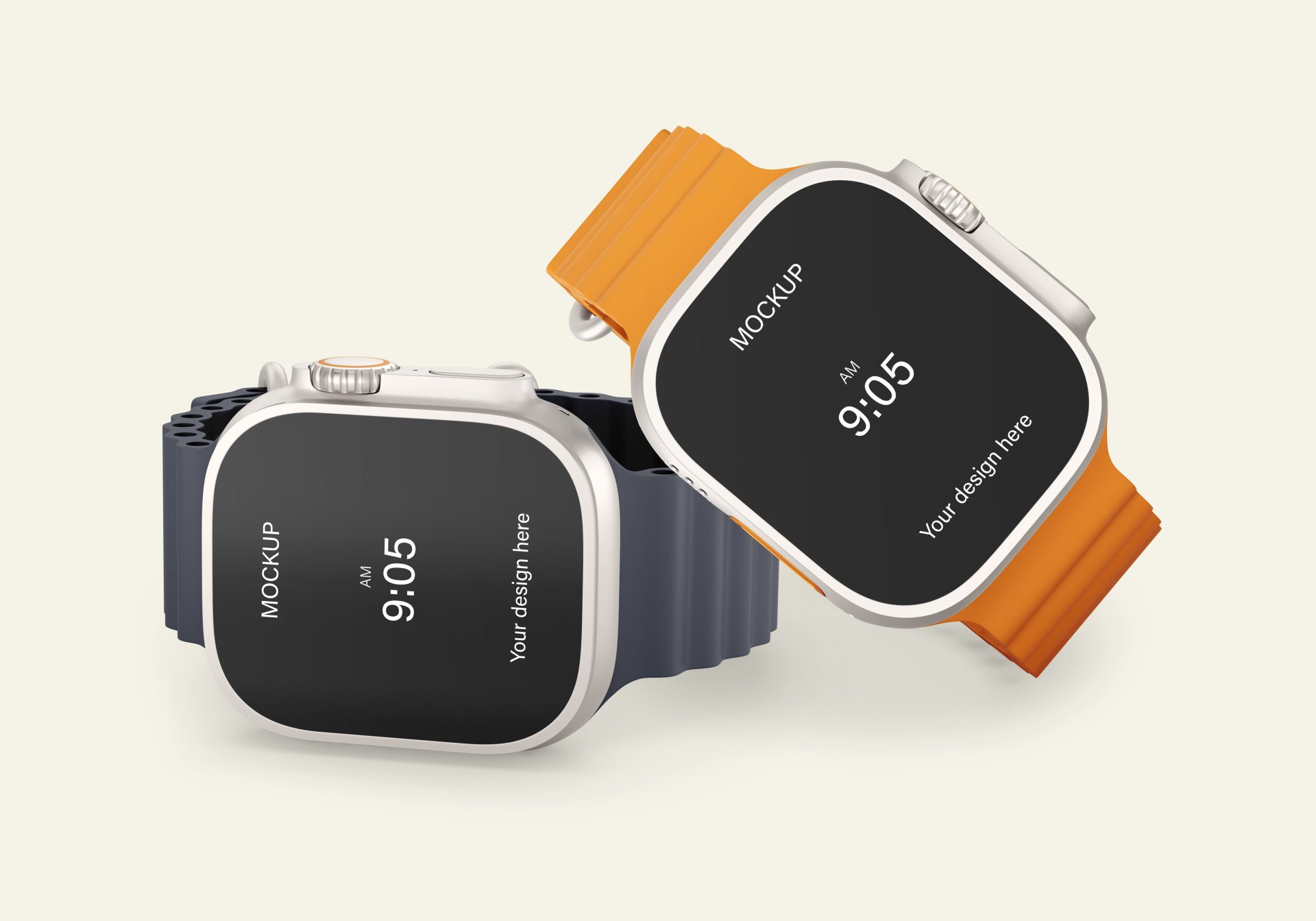 智能手表SWatch产品提案效果图展示VI智能贴图样机 第148期