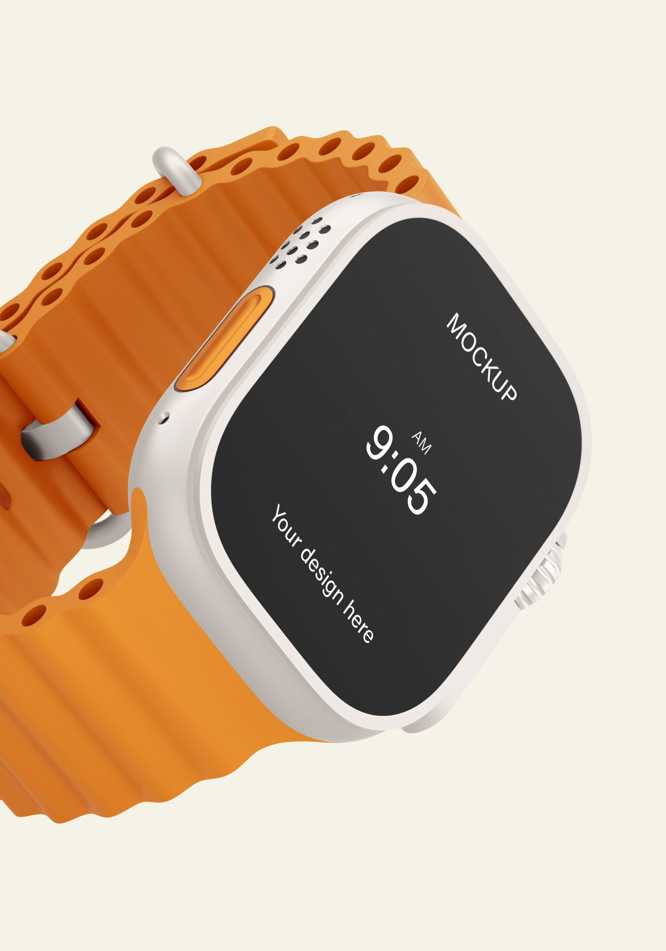 智能手表SWatch产品提案效果图展示VI智能贴图样机 第148期