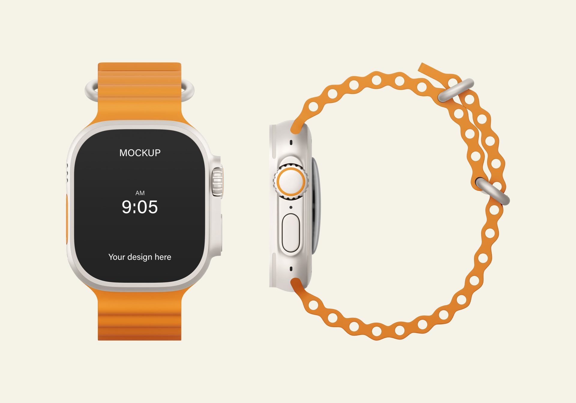 智能手表SWatch产品提案效果图展示VI智能贴图样机 第148期