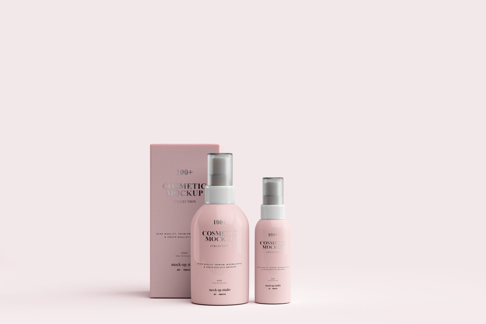 化妆品品牌包装盒粉色系包装样机 第87期