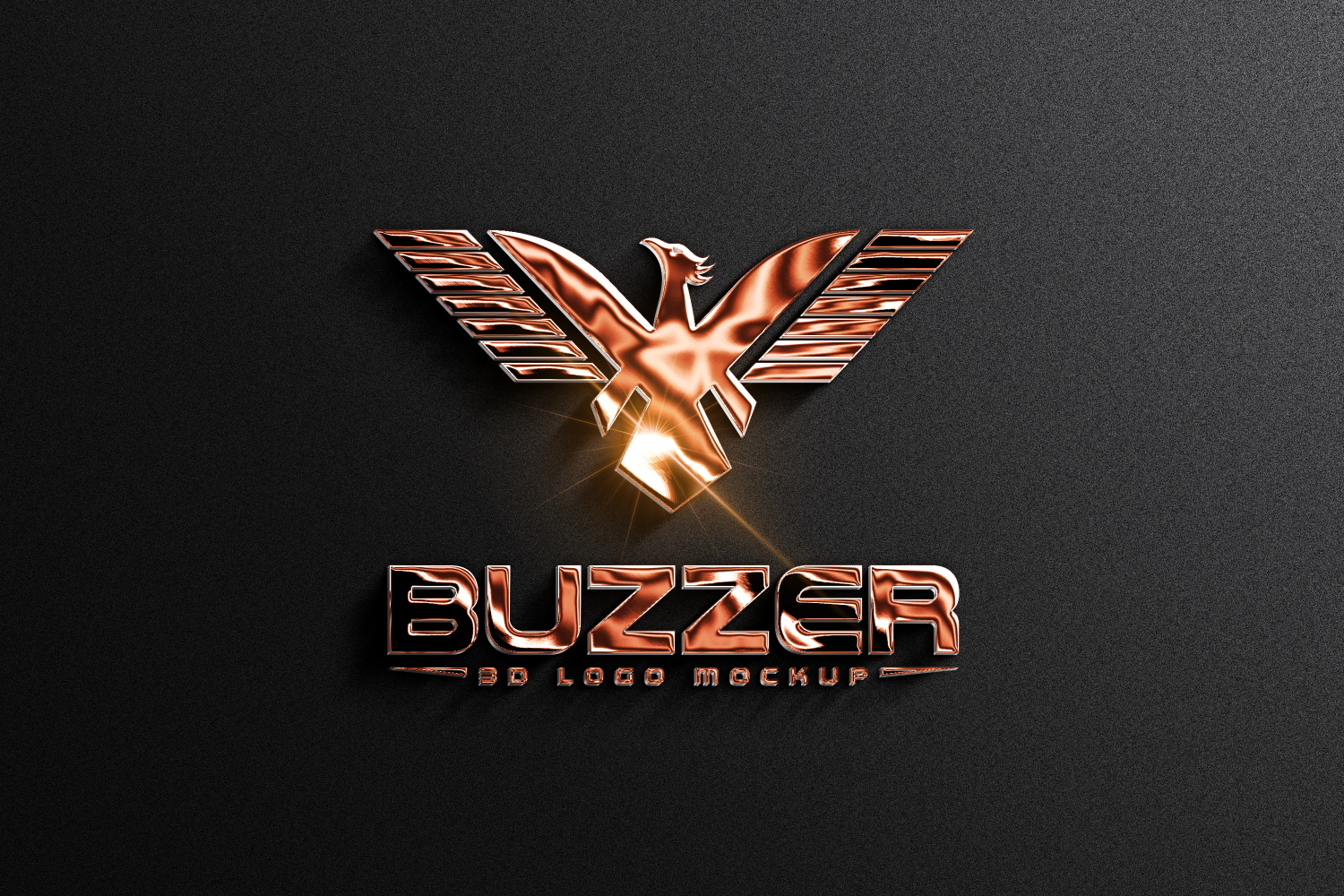 3D立体金属质感LOGO标识图案展示效果图智能样机 第109期