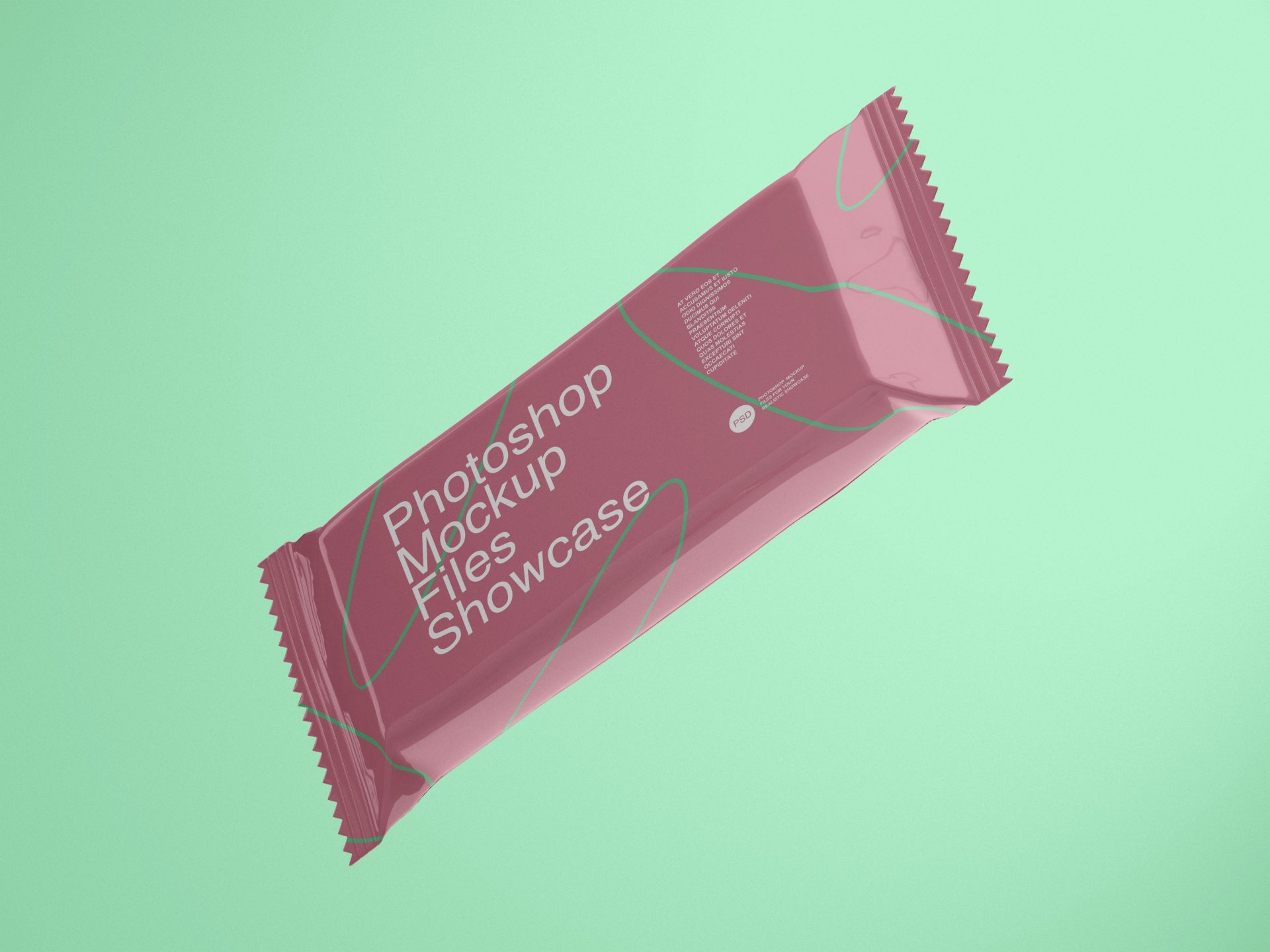 创意简约多角度零食小吃小包装袋塑料袋样机贴图。第177期